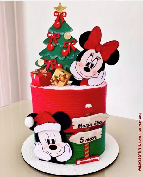 Arquivo de Corte Topo Natal Mickey e Minnie