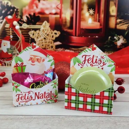 Arquivos de Corte Caixa Envelope Natal