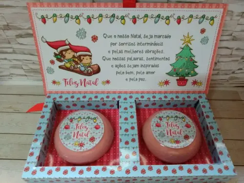 Arquivo de Corte Caixa para 2 Sabonete Natal