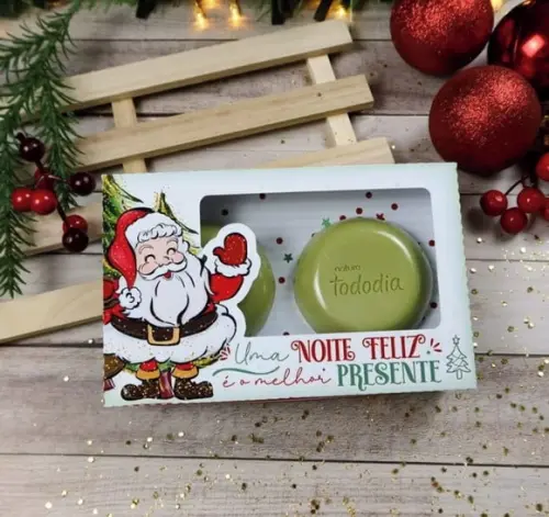 Arquivo de Corte Caixa para 2 Sabonete Natal