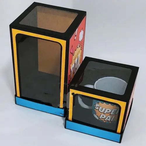 Arquivo de Corte Caixa Caneca Super Pai