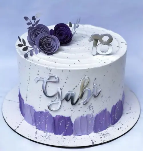 Arquivos de Corte Topo de Bolo 18 Anos com Flores 3d