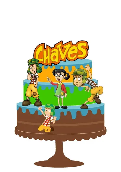 Arquivos de Corte Topo de Bolo Turma do Chaves