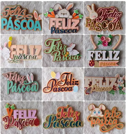 Arquivos de Corte Combo Topos de Pascoa