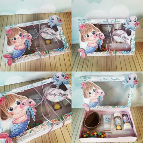 Arquivo de Corte Mini Confeiteiro Sereia
