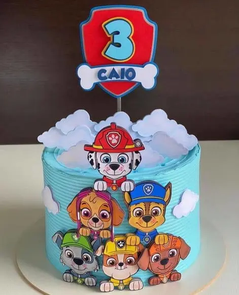 Arquivos de Corte Topo Aquarela Patrulha Canina