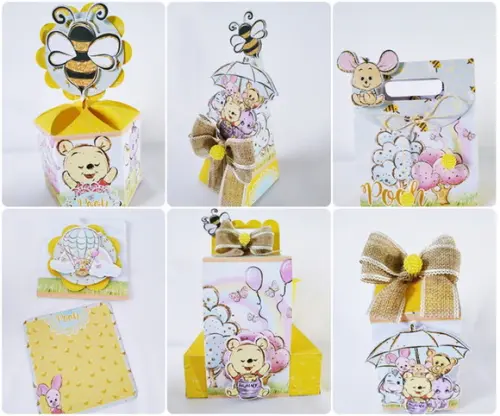 Arquivo de Corte Kit Ursinho Pooh Studio e pdf