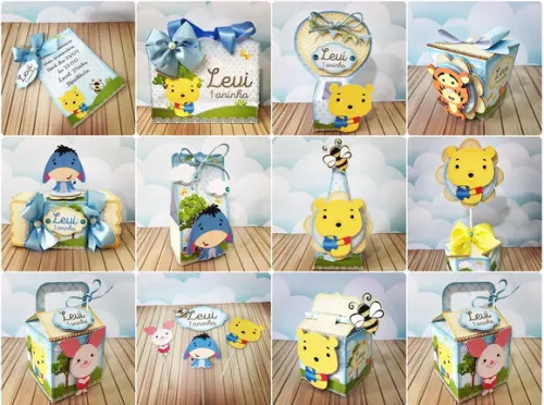 Arquivo de Corte Kit Ursinho Pooh Studio e pdf
