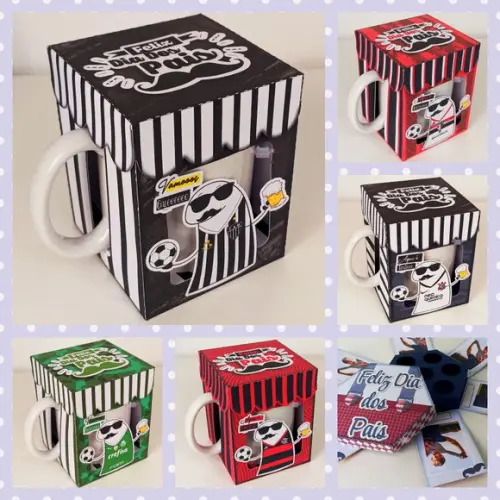 Arquivo De Corte Caixa Para Caneca Dia Dos Pais