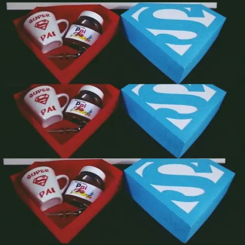 Arquivo de Corte Caixa Caneca Super Pai