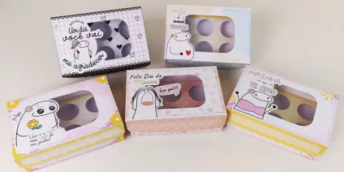 Arquivo de corte Caixa 6 doces FLORK DIA DAS MÃES STUDIO/PDF