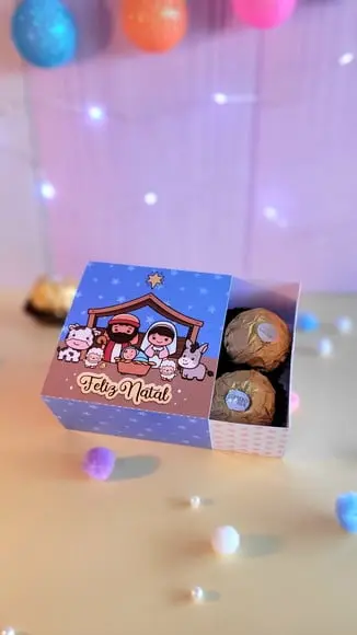 Arquivos de Corte Caixa Doces Natal