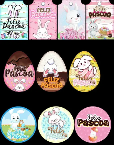 Arquivo de corte tags feliz páscoa