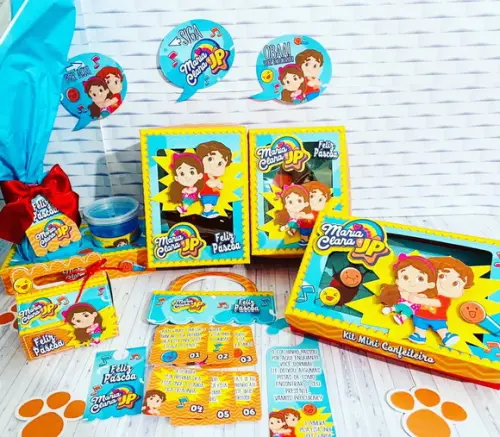 Arquivo de corte kit Maria Clara e JP páscoa