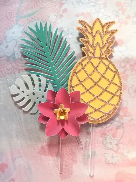 Arquivo de corte topo flamingo tropical 01