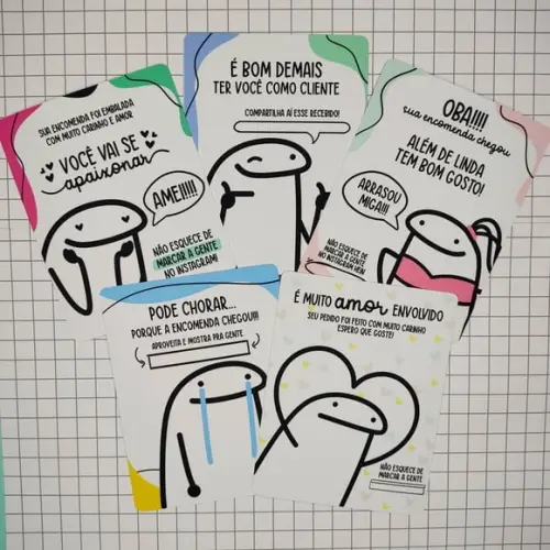 Arquivo digital cartão agradecimento cliente flork