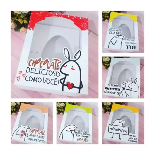 Arquivo de corte combo caixas flork ovo de páscoa