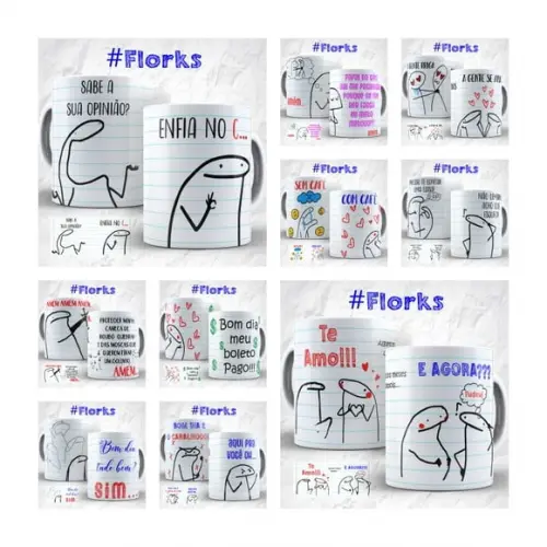 Arquivo digital arte sublimação flork