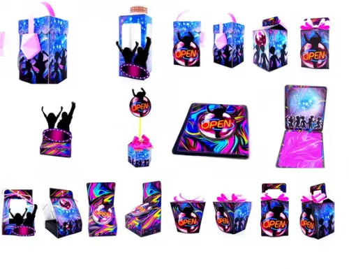 Arquivos de corte balada neon studio/pdf e png