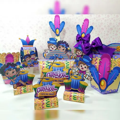Arquivo de corte kit carnaval studio e pdf