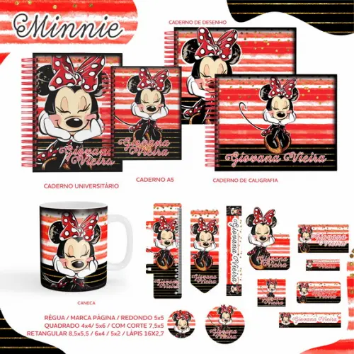 Aquivos digitais combo escolar minnie