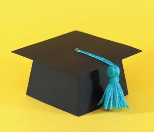 Arquivo de corte caixa chapeu formatura