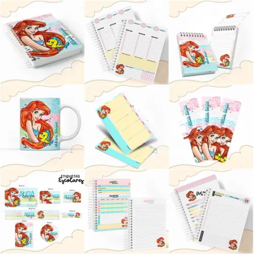Arquivos de Corte Combo Escolar Ariel