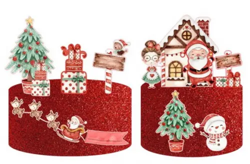 Arquivo de Corte Topo de Natal Aquarela 01