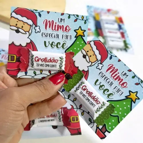 Arquivo de Corte Cartão e Balinhas de Natal