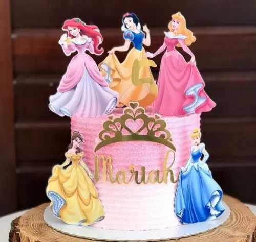 Arquivo de corte topo de bolo princesas disney
