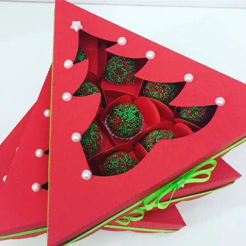 Arquivo de Corte Caixa Arvore para Doces de Natal