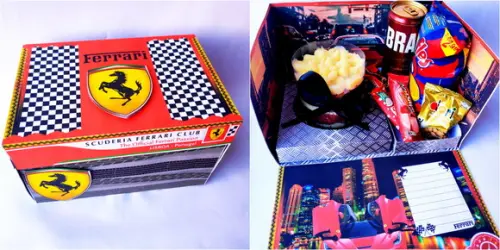 Arquivo de corte Festa na caixa ferrari em studio e PDF