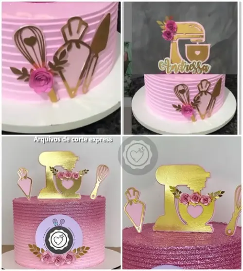 Arquivos de Corte 2 Topos Confeitaria