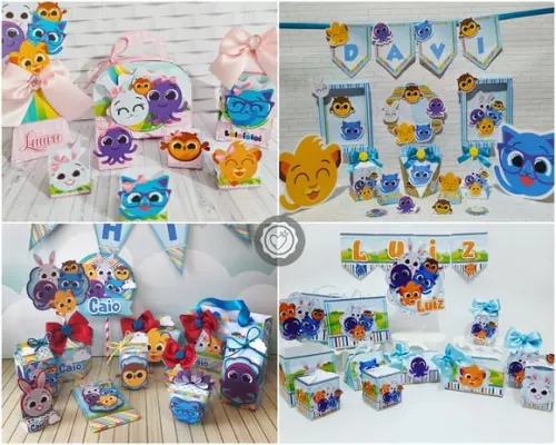 Arquivo de Corte 4 Kits Bolofofos