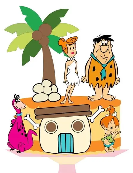 Arquivo de Corte topo de bolo Flintstones