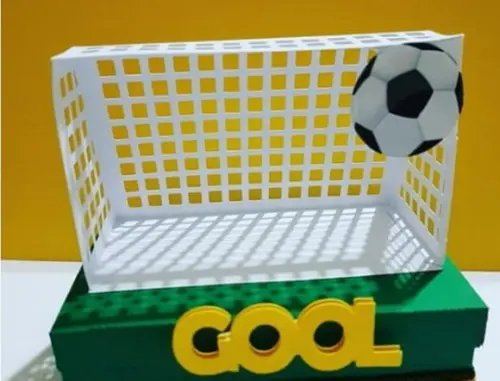 Arquivo de corte caixa trave de futebol