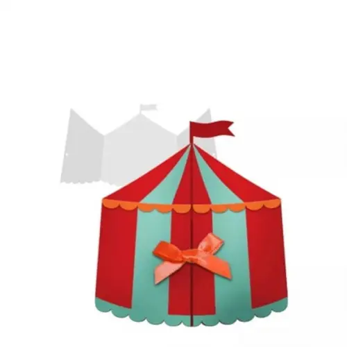 Arquivo de corte convite tenda circo