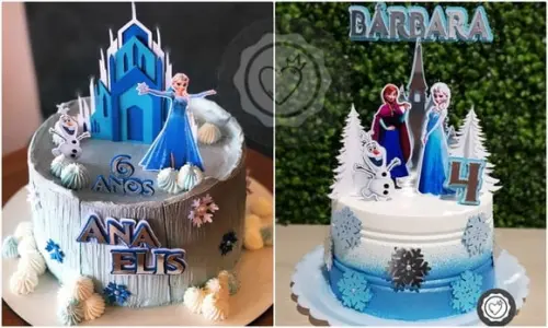 Arquivo de Corte 2 Topos de Bolo Frozen