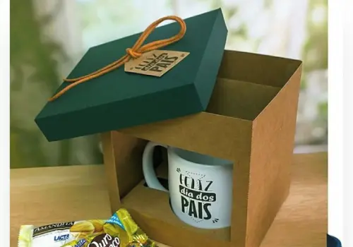 Arquivo de Corte Caixa para Caneca Dia dos Pais