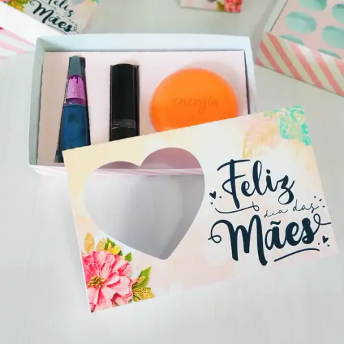 Arquivo de corte caixa kit dia das maes