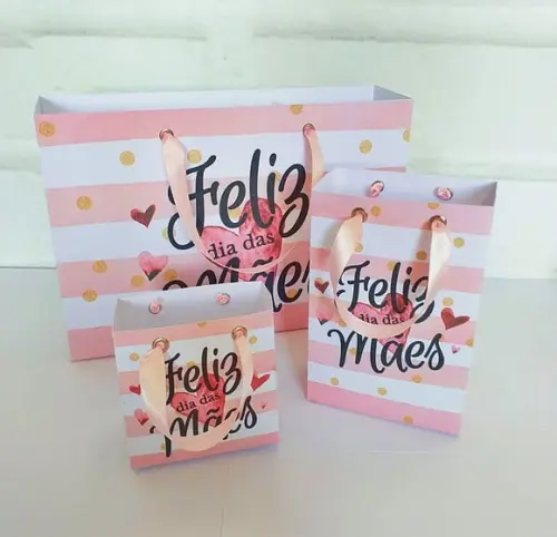 Arquivo de corte sacolas dia das maes