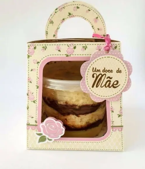 Arquivo de Corte Caixas Bolo de Pote Dia das Mães