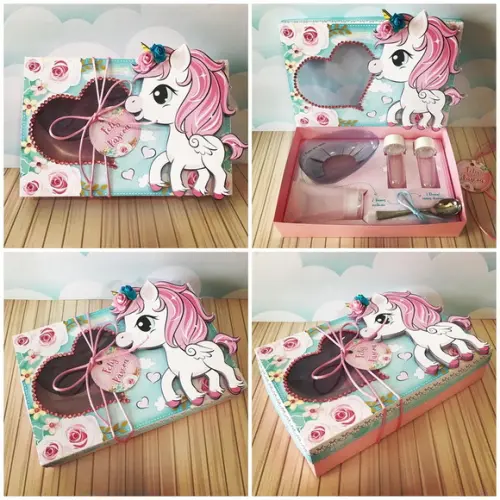 Arquivo de corte kit mini confeiteiro unicornio