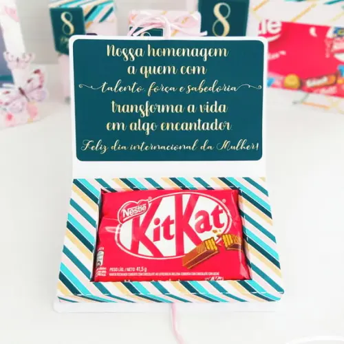 Arquivos de corte caixa kit kat dia das mulheres