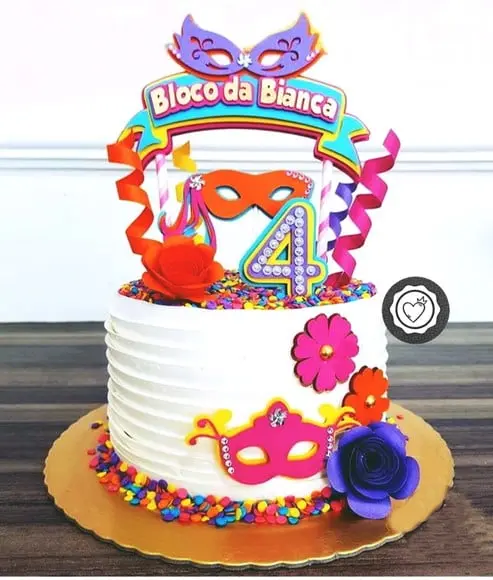 Arquivo de Corte - Topo de bolo Carnaval