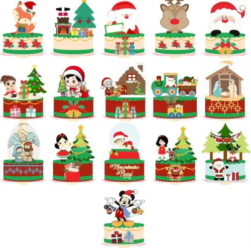 Arquivos de Corte Combo Topos de Natal