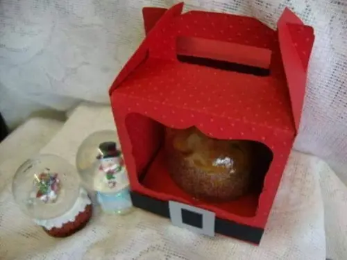 Arquivo de Corte Caixa Mini Panetone de Natal