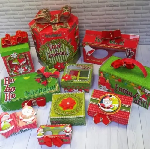 Arquivo de Corte Caixas de Natal