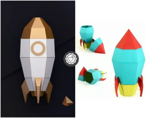 Arquivo de Corte foguete 3d