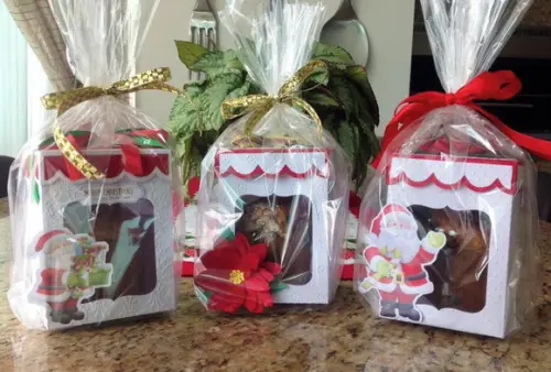 Arquivo de Corte Caixas para Mini Panetone Natal
